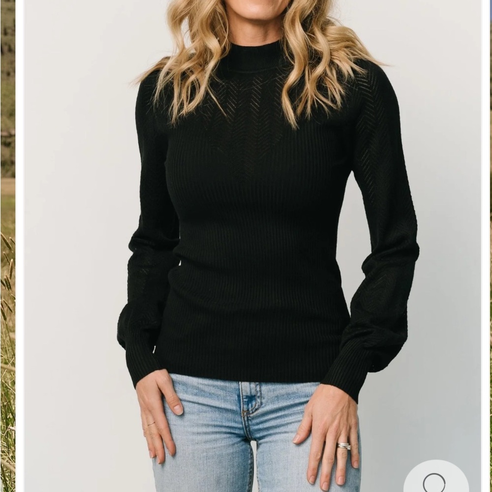 Baltic Born Black Women's Turtleneck Sweater